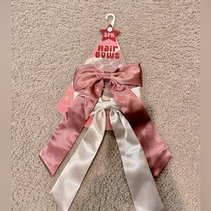Ladies trending large HAIR BOWS ribbon barettes steel hairpin